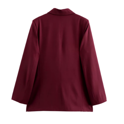 Evelina™ - Elegante blazer bordeaux