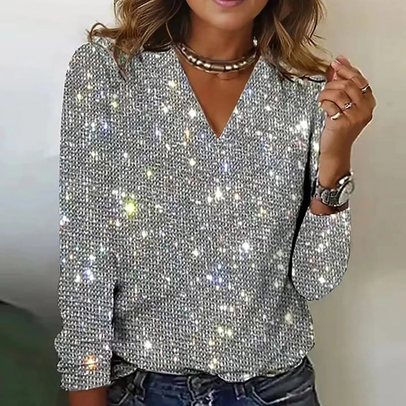 Monique™ - Top in paillettes