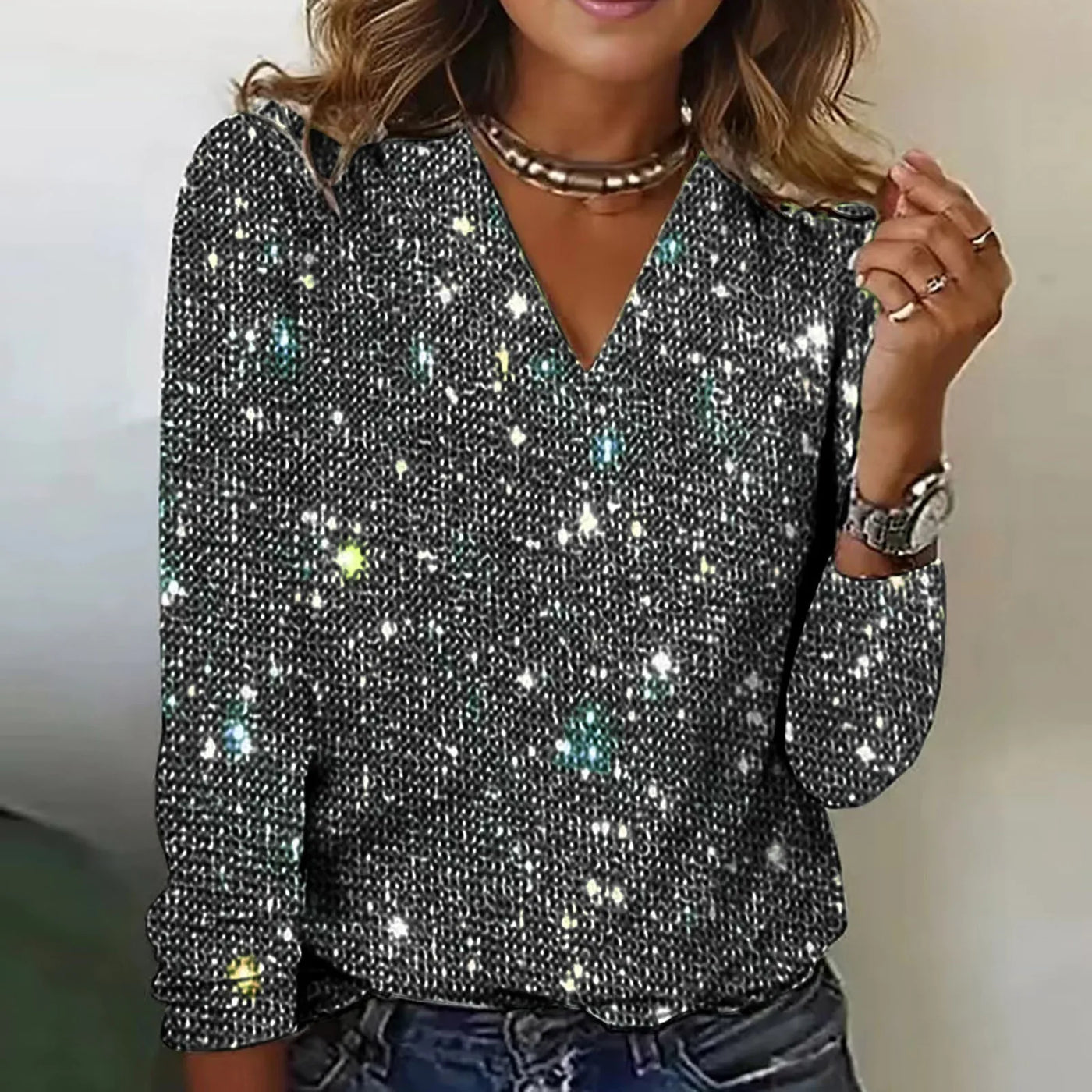 Monique™ - Top in paillettes